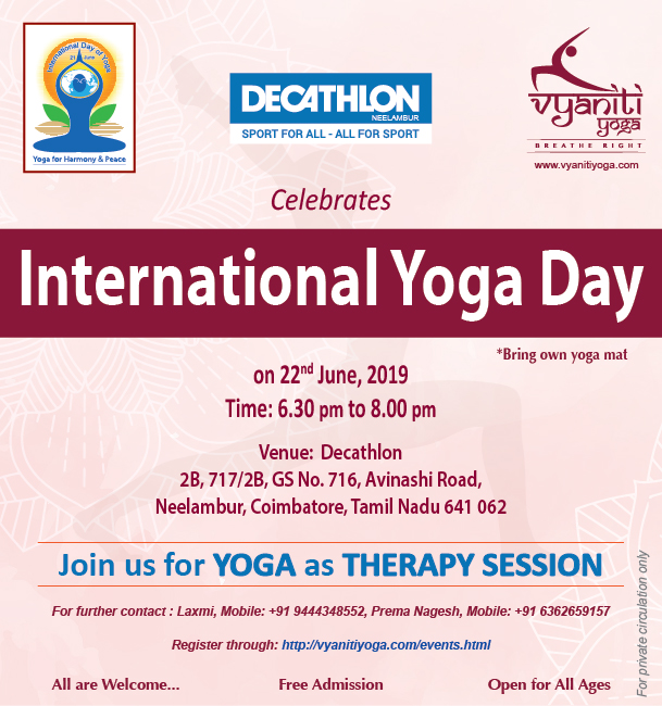 (IYD AT COIMBATORE)-International Yoga Day – (TN – INDIA)